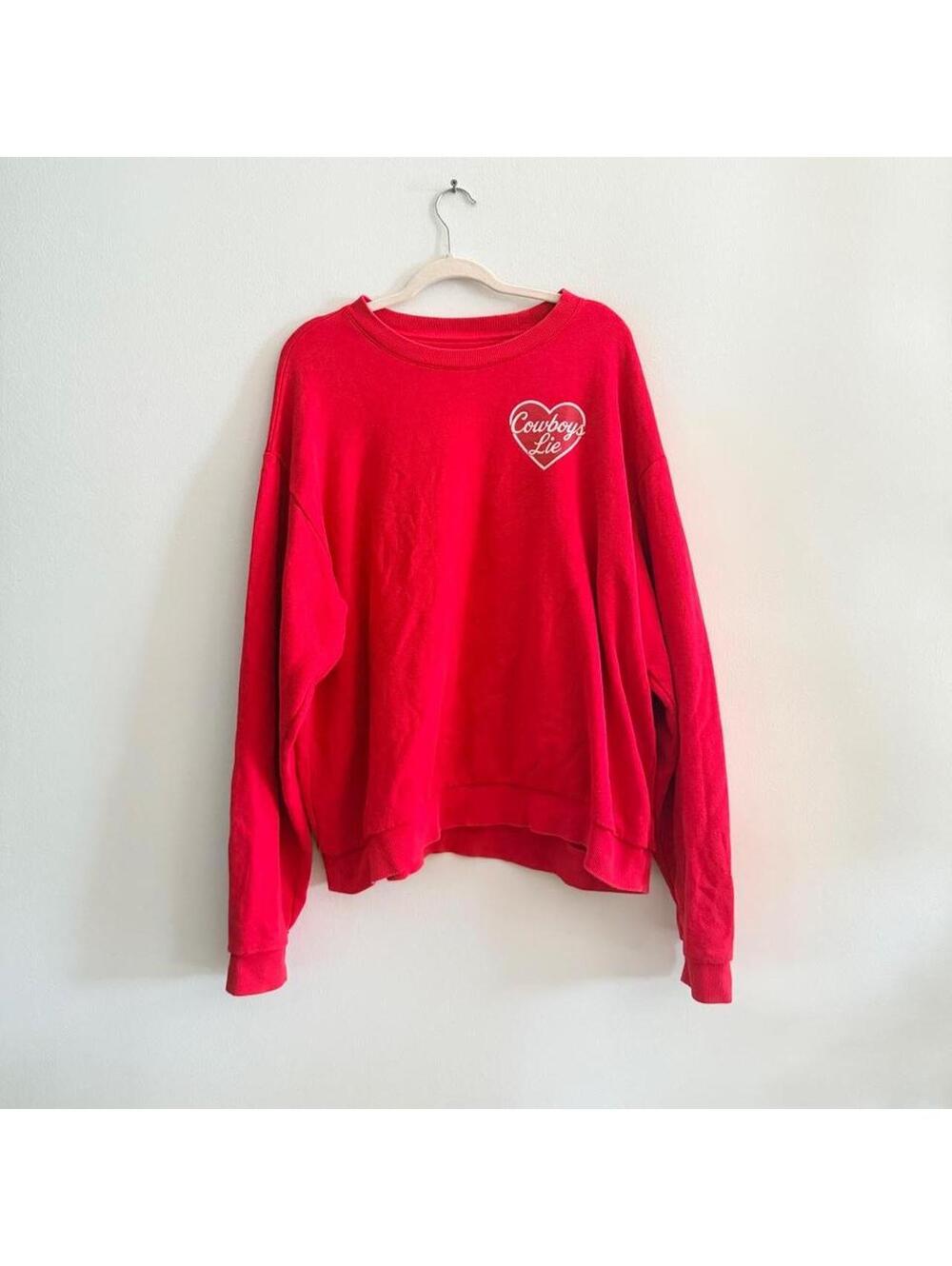 Boys Lie “Cowboys Lie” Not My First Rodeo Kara Crew Neck Sweatshirt